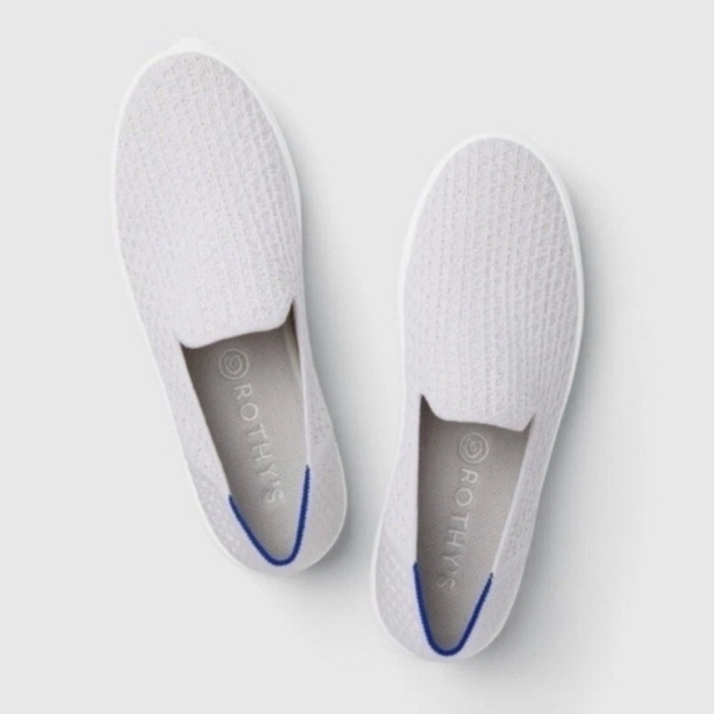 Rothy’s The Sneaker Women's Size 8.5 US Salt‎ Honeycomb Textile Slip On Shoes